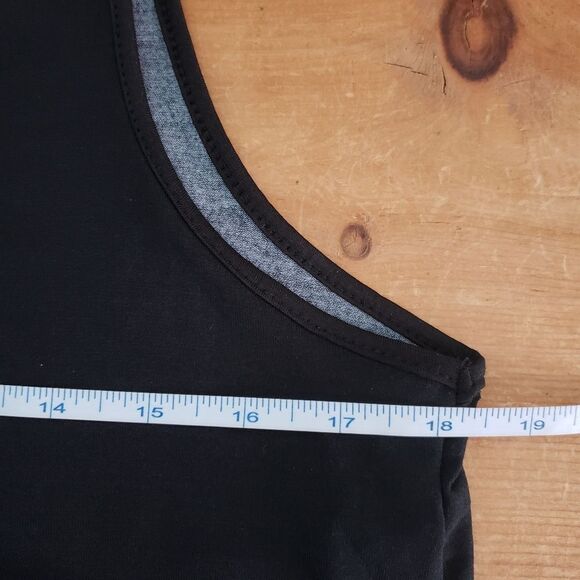 Papillon Small Black And White Sleeveless Floral Print Mini Dress Tunic - Picture 7 of 10